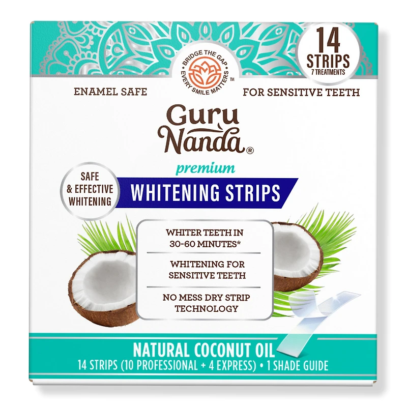 GuruNanda Whitening Strips - 7 Day Treatment