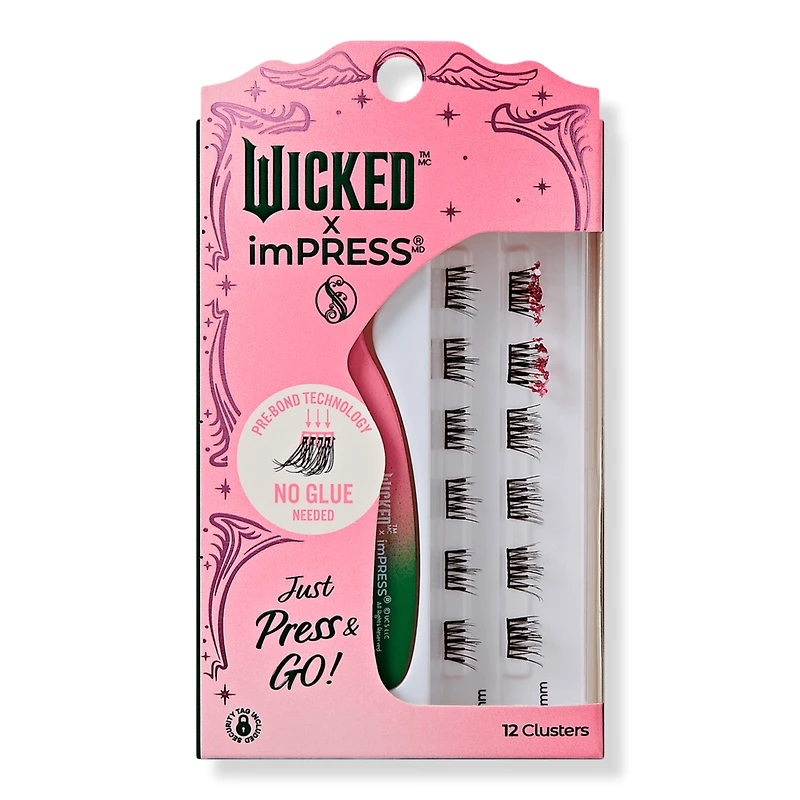 Kiss WICKED X imPRESS Self Adhesive Eyelash Clusters
