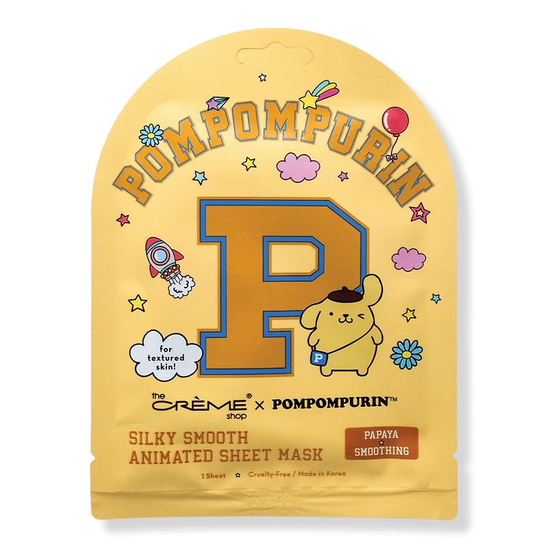 The Creme Shop Pompompurin Silky Smooth Animated Sheet Mask