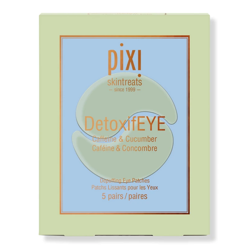 Pixi DetoxifEYE Depuffing Eye Patches with Caffeine & Cucumber Travel Size