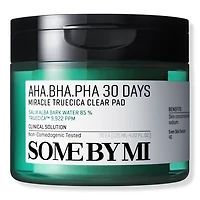 SOME BY MI AHA BHA PHA 30 Day Miracle Exfoliating Cica Toner Pads