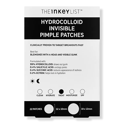 The INKEY List Hydrocolloid Invisible Pimple Patches + Salicylic Acid
