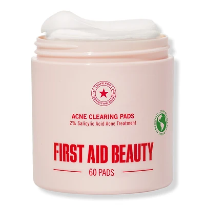 First Aid Beauty Acne Clearing Pads 2% Salicylic Acid Acne Treatment