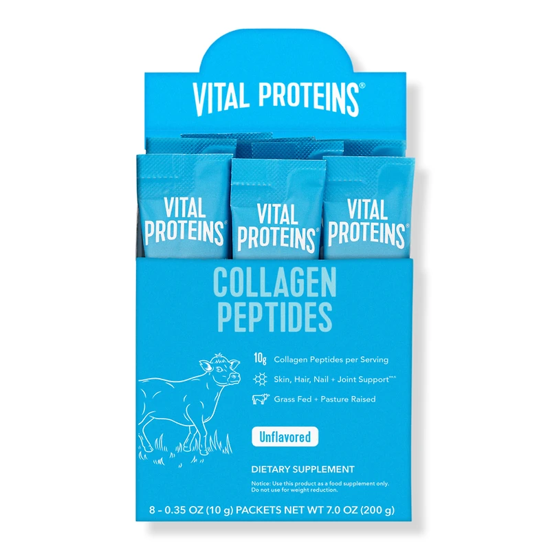 Vital Proteins Hydrolyzed Collagen Peptides Unflavored Powder Stick Pack