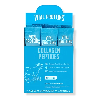 Vital Proteins Hydrolyzed Collagen Peptides Unflavored Powder Stick Pack