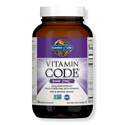 Garden of Life Vitamin Code Raw Zinc Capsules