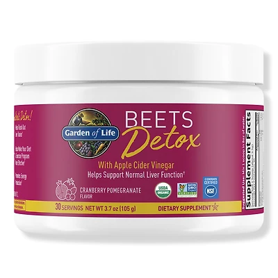 Garden of Life Organic Beets Detox Cranberry Pomegranate Powder