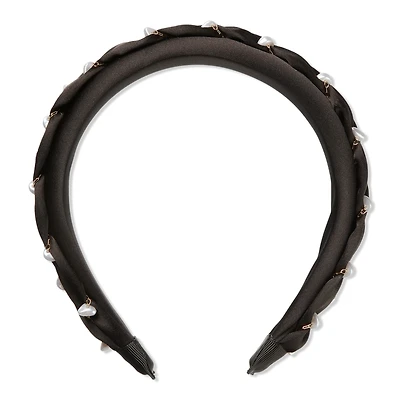 Scunci Elite Black with Pearl Headband