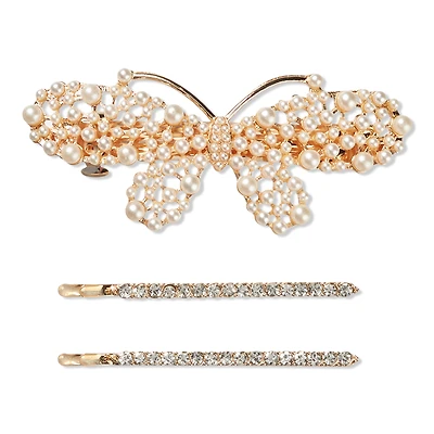 Scunci Elite Barrette and Bobby Pin 3 Piece Set