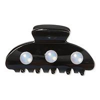 Scunci Elite Black Claw Clip with Pearls
