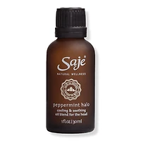 Saje Natural Wellness Peppermint Halo Cooling & Soothing Oil Blend for the Head - oz