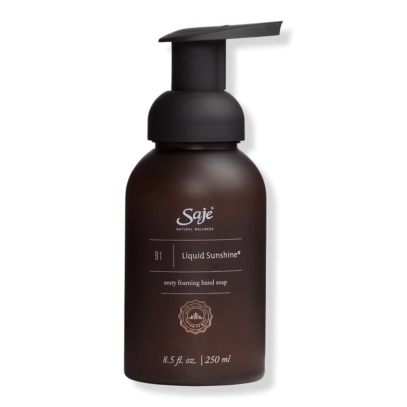 Saje Natural Wellness Liquid Sunshine Zesty Foaming Hand Soap