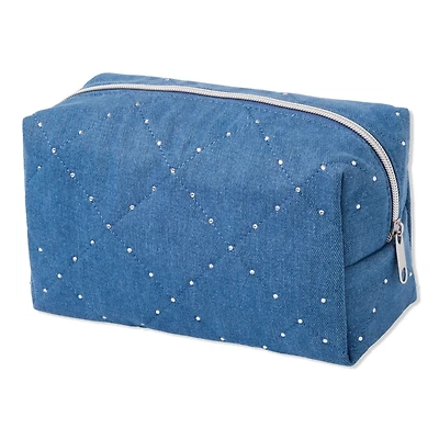 JoyBright by Ulta Beauty Denim Dazzle Makeup Bag