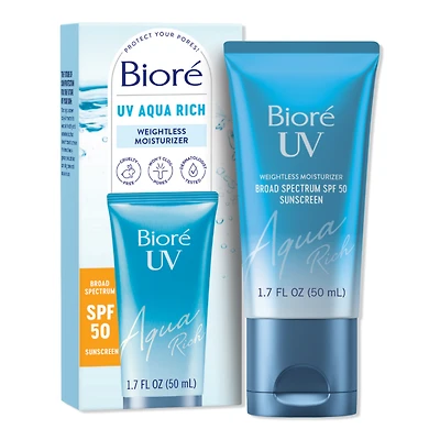 Biore UV Aqua Rich Daily Hydrating Facial Moisturizer SPF 50