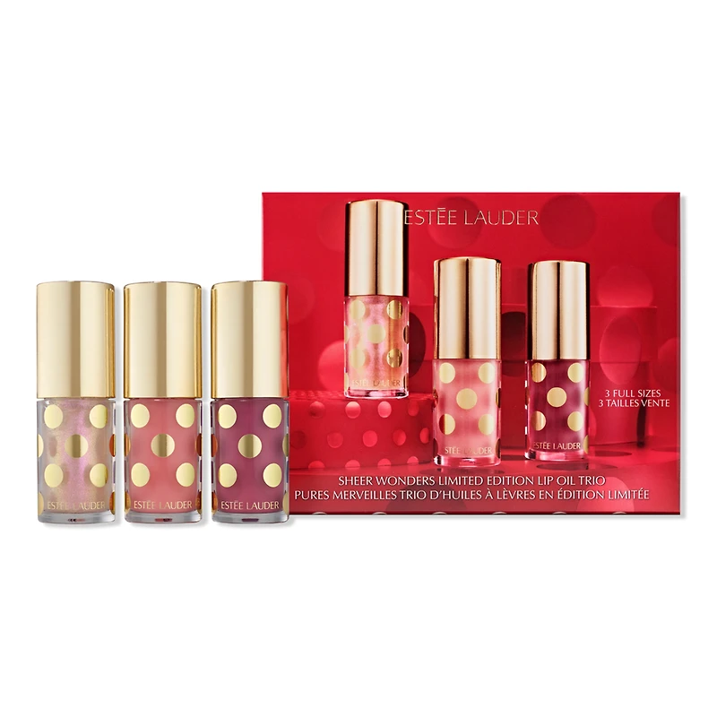 Estee Lauder Sheer Wonders Limited Edition Lip Oil Trio Gift Set