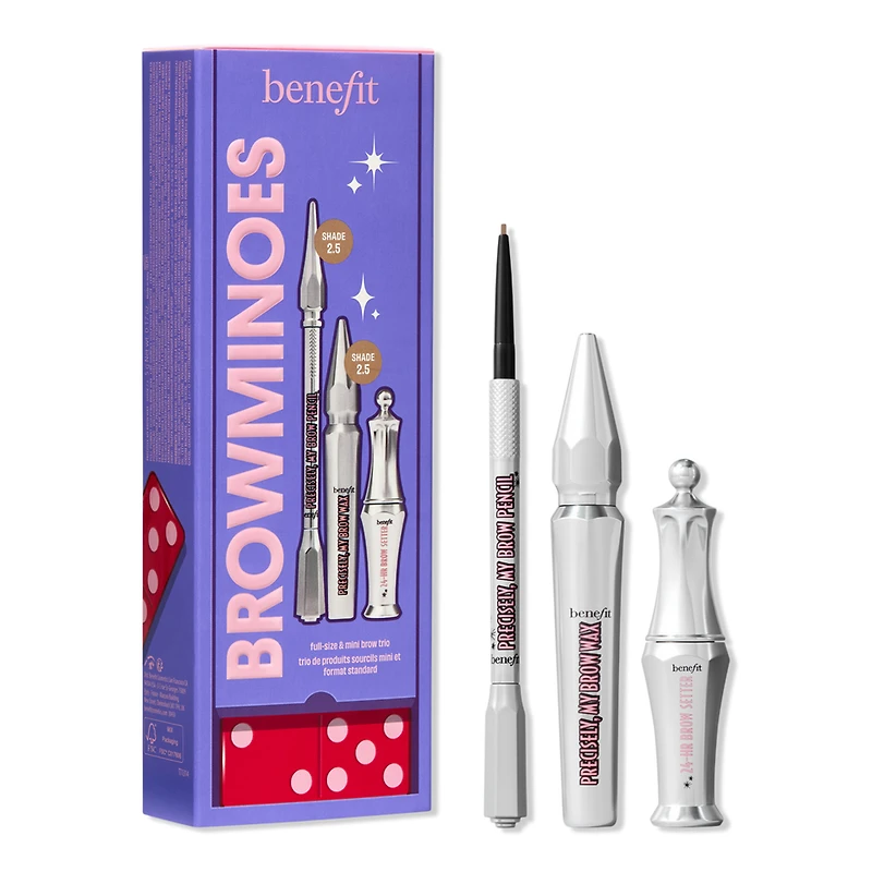 Benefit Cosmetics Browminoes Holiday Gift Trio with Brow Service Voucher - Shade