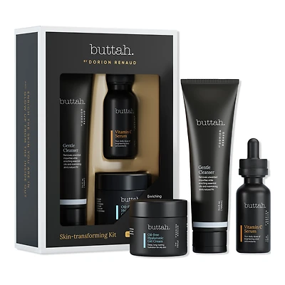 Buttah Skin 3 Piece Skin Transforming Set with Oil Free Hylaluronic Gel
