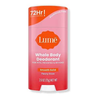 Lume Whole Body Deodorant Smooth Solid - Peony Rose
