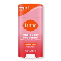 Lume Whole Body Deodorant Smooth Solid - Peony Rose