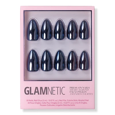 Glamnetic Black Metal Press-On Nails