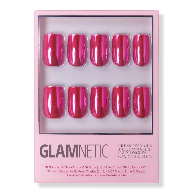 Glamnetic Pink Alloy Press-On Nails