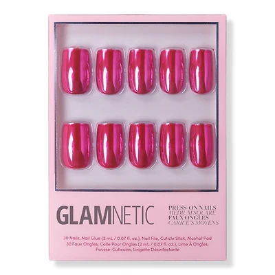 Glamnetic Pink Alloy Press-On Nails