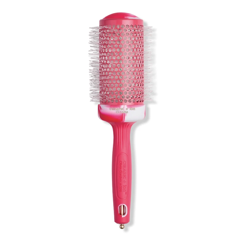 Olivia Garden Ceramic + Ion Pink Marble Thermal Brush