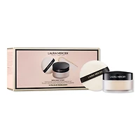 Laura Mercier Indulgent Icons Translucent Loose Setting Powder Ultra-Blur & Velour Puff Set