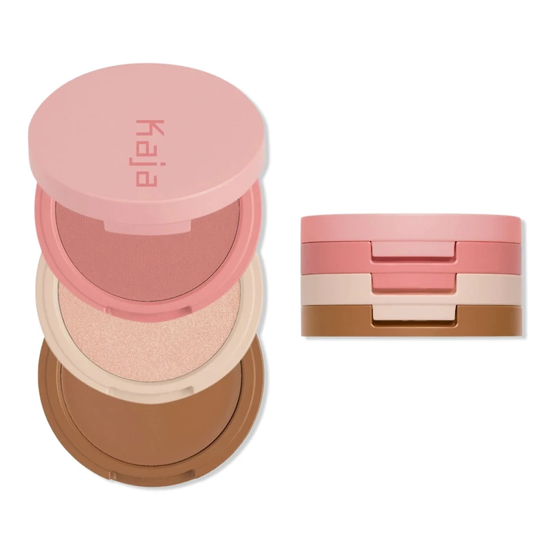 Kaja Play Bento Cream Bronzer, Powder Blush & Highlighter Trio