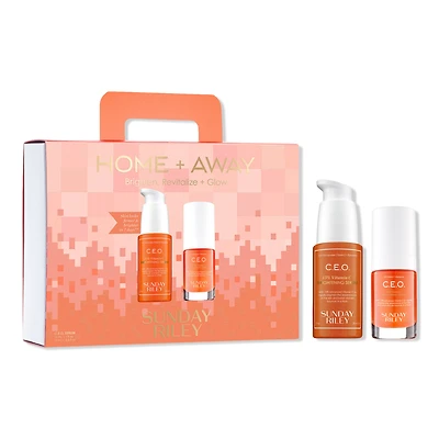 SUNDAY RILEY Home + Away Brighten, Revitalize + Glow Gift Set