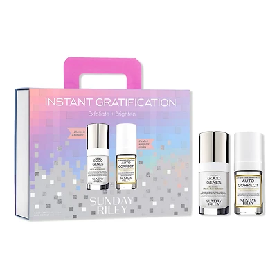 SUNDAY RILEY Instant Gratification Exfoliate + Brighten Gift Set