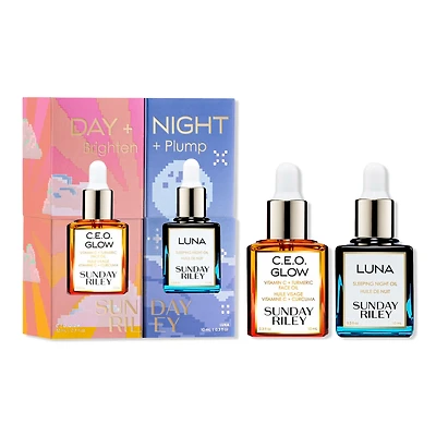 SUNDAY RILEY Day + Night Brighten + Plump Gift Set