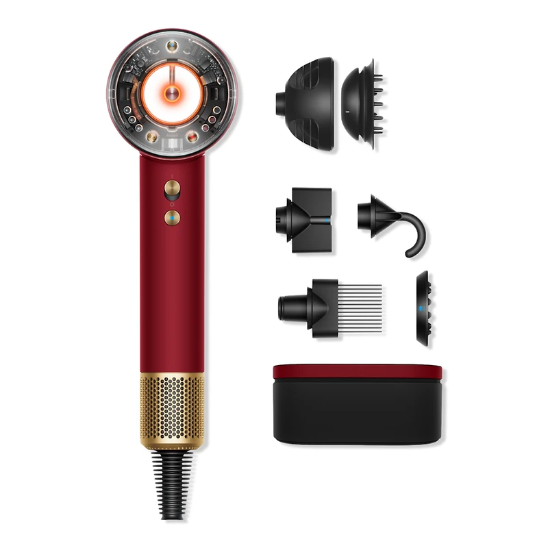 Special Edition Dyson Supersonic Nural Hair Dryer in Red Velvet and Gold