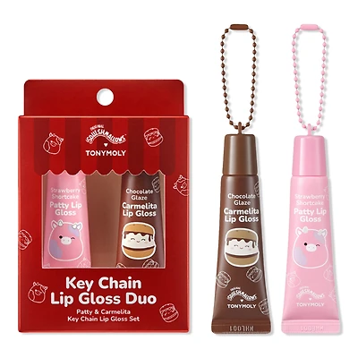 TONYMOLY Squishmallows Keychain Lip Gloss Duo