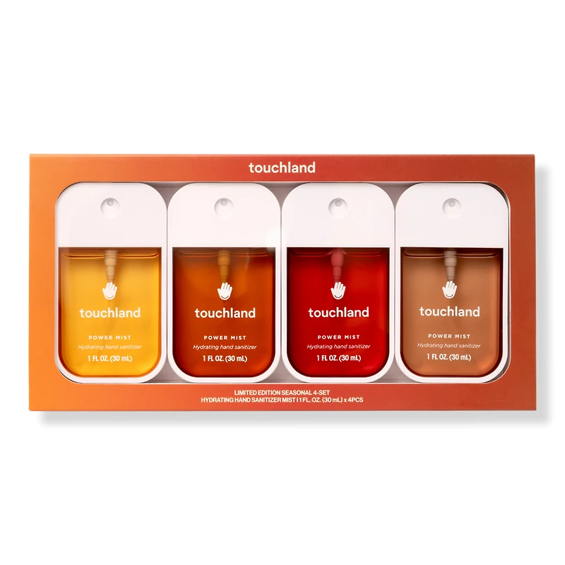 Touchland Limited Edition Seasonal Power Mist Hand Sanitizer 4-Set