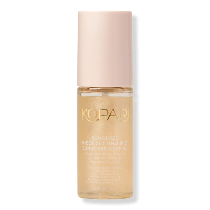 Kopari Beauty Travel Size Sunglaze Sheer Setting Mist Sunscreen SPF 50