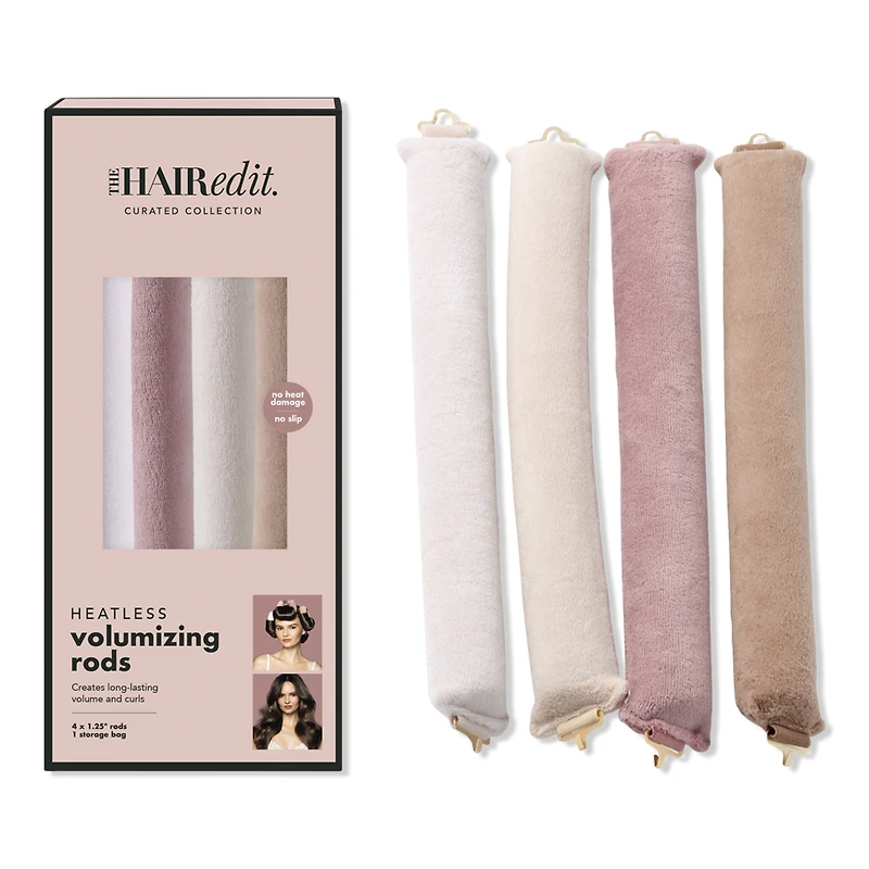 The Hair Edit Heatless Volumizing Hair Rods 4-Pack