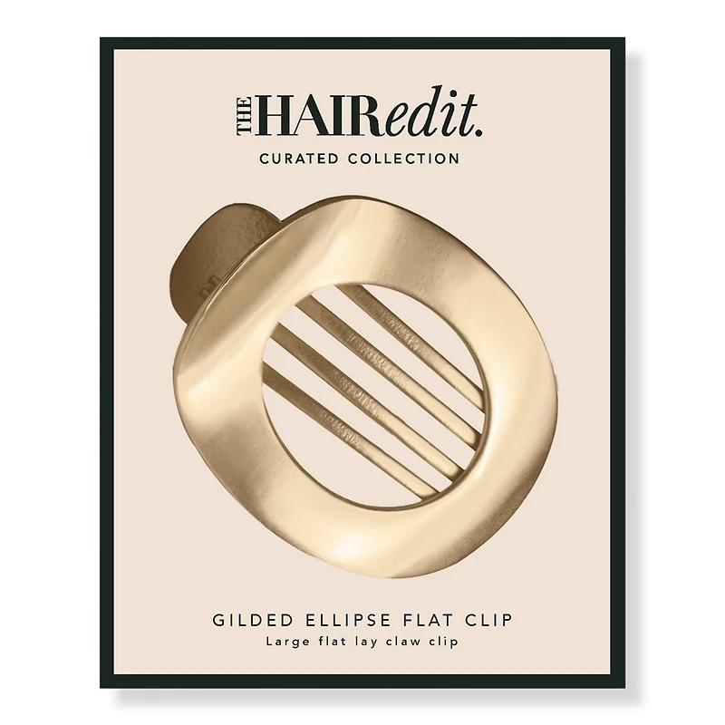 The Hair Edit Gilded Ellipse Flat Lay Claw Clip