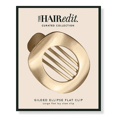 The Hair Edit Gilded Ellipse Flat Lay Claw Clip