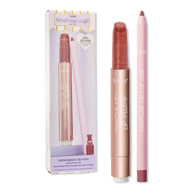 Tarte Maracuja Juicy Lip Icons Plump & Liner Duo - Rosy Mauve
