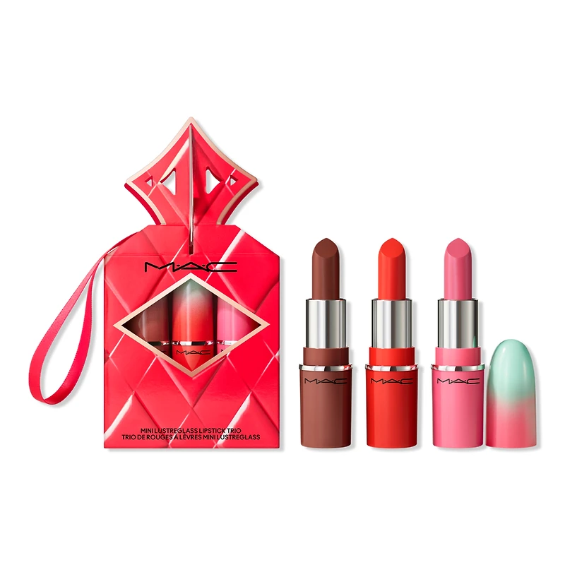 MAC Wildest Gleams Mini Lustreglass Lip Trio Brights