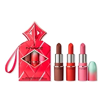 MAC Wildest Gleams Mini Lustreglass Lip Trio Brights