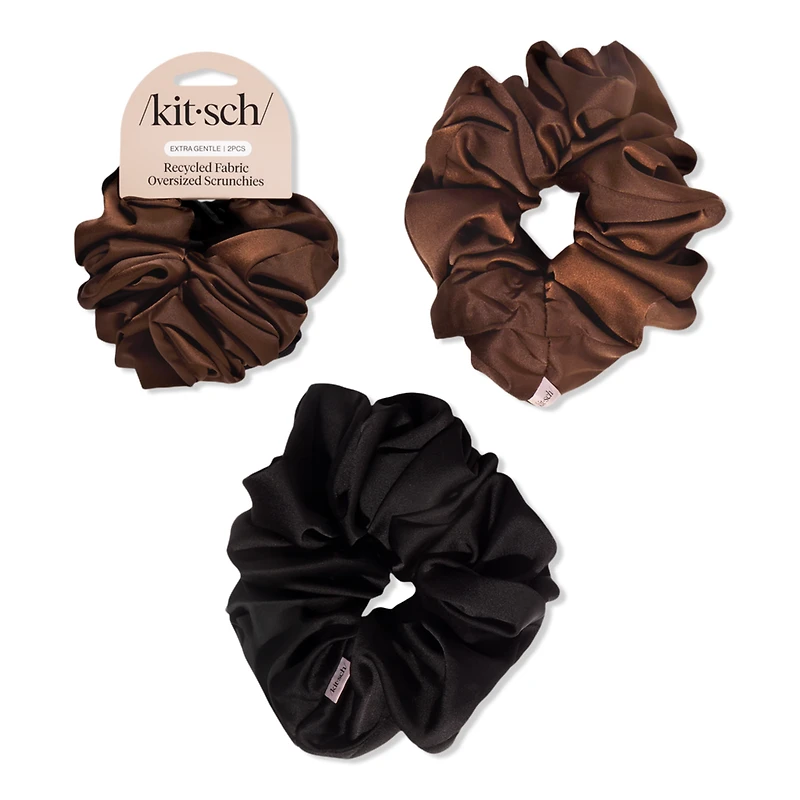 Kitsch Recycled Fabric Brunch Scrunchies - &