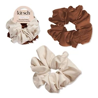 Kitsch Recycled Fabric Brunch Scrunchies - &