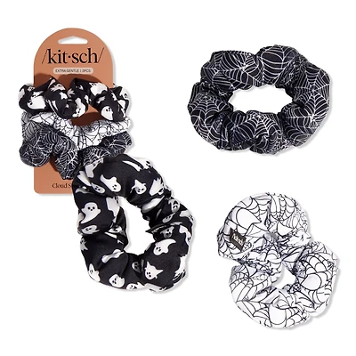 Kitsch Cloud Scrunchies 3 Piece Set - Spiderweb