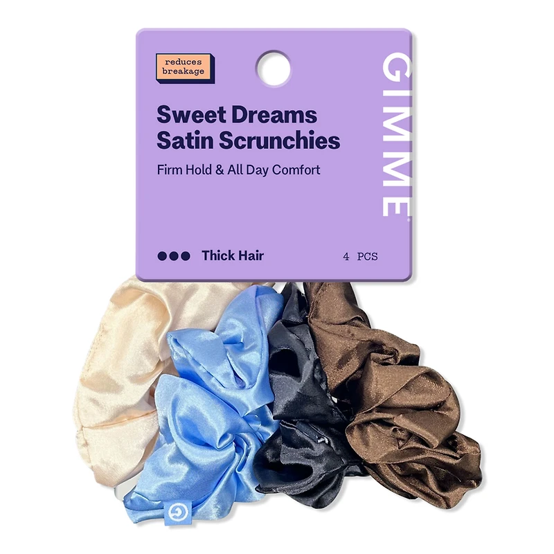 GIMME beauty Large Satin Hair Scrunchies