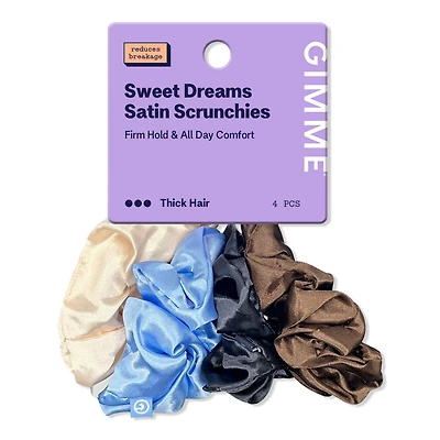 GIMME beauty Large Satin Hair Scrunchies 
