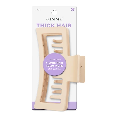 GIMME beauty Extra Large Double Teeth Claw Clip For Thick Hair - Blonde