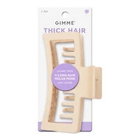 GIMME beauty Extra Large Double Teeth Claw Clip For Thick Hair - Blonde