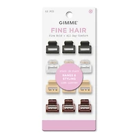 GIMME beauty Mini Square Claw Clip for Fine Hair